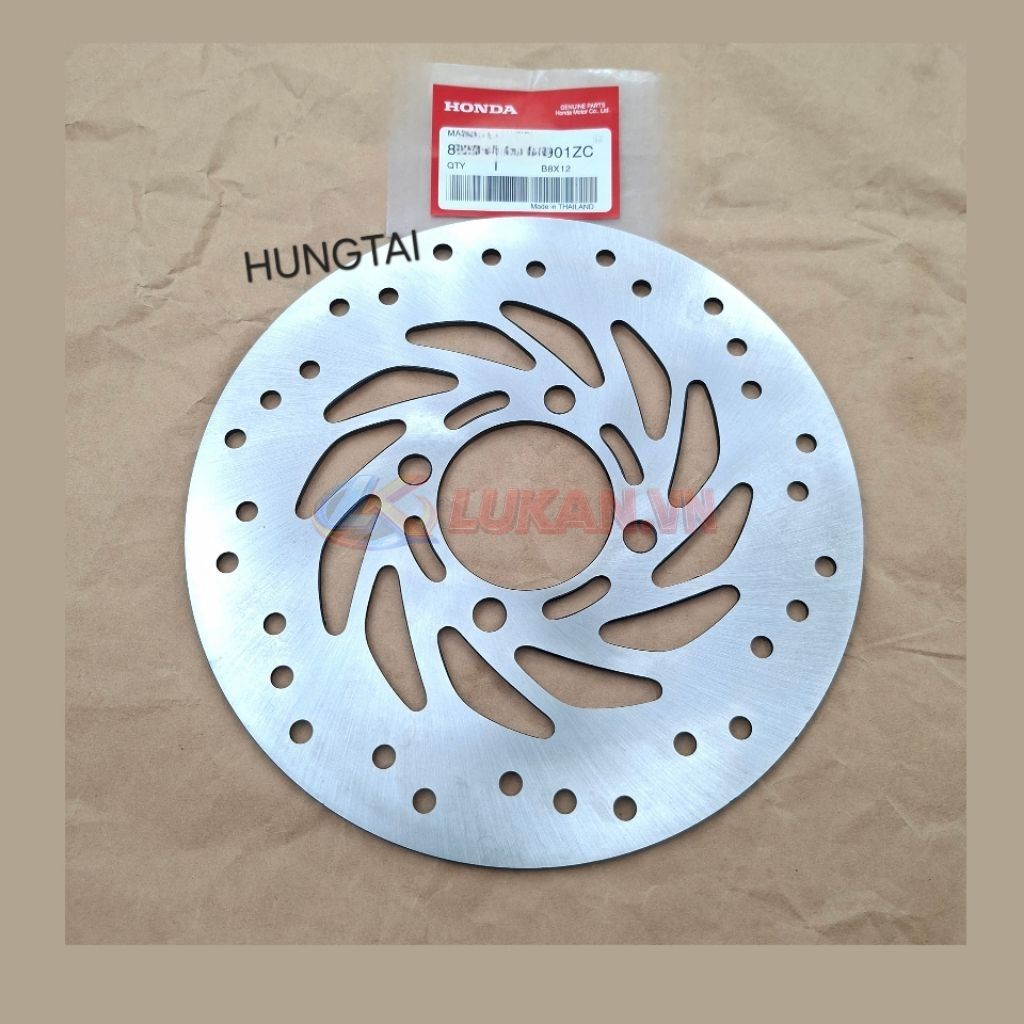 Đĩa thắng, phanh trước xe WAVE S110, RSX, BLADE, FUTURE 125.... zin - Ảnh 2