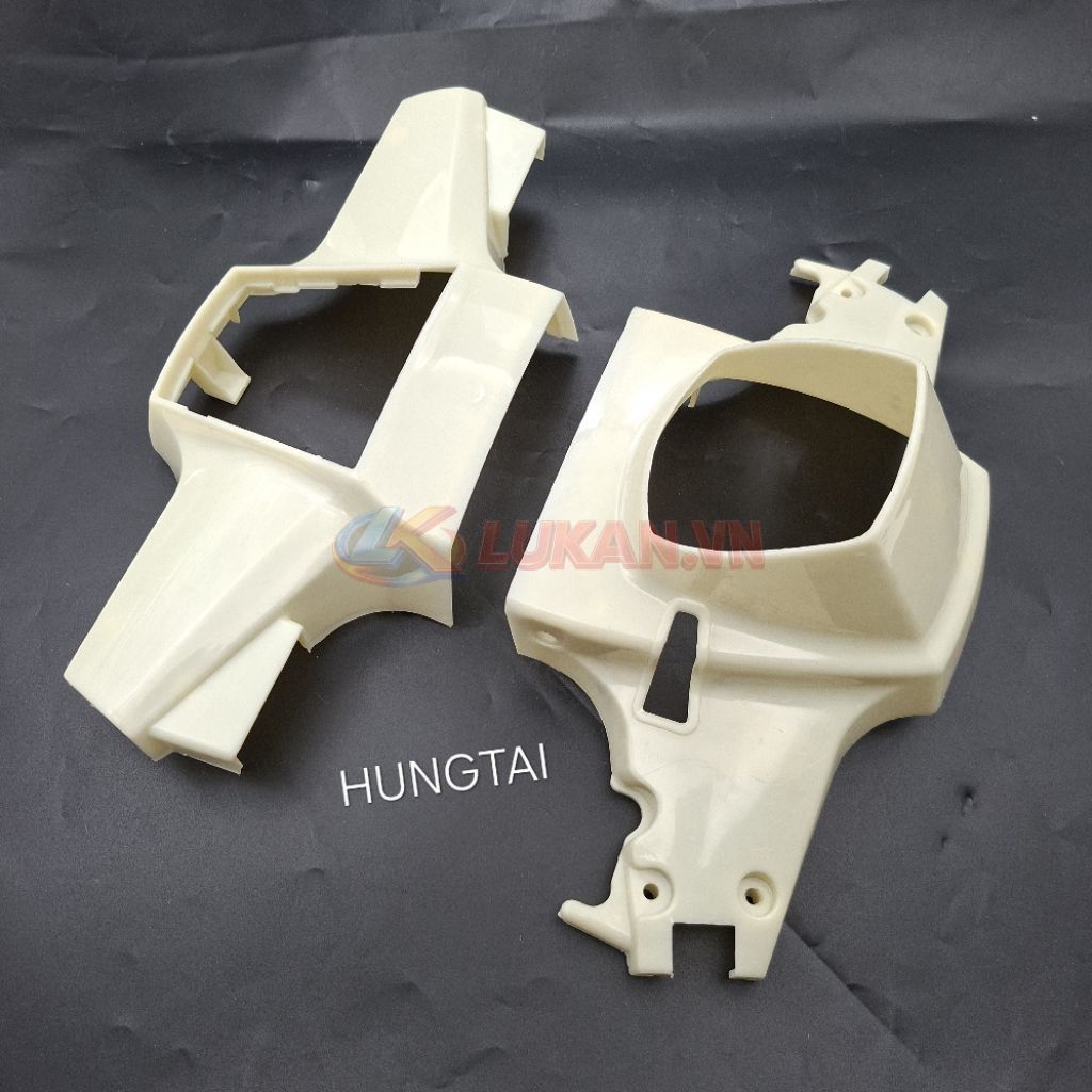 Bộ nhựa vỏ đầu đèn trước xe CUB 82... chưa sơn - Ảnh 2