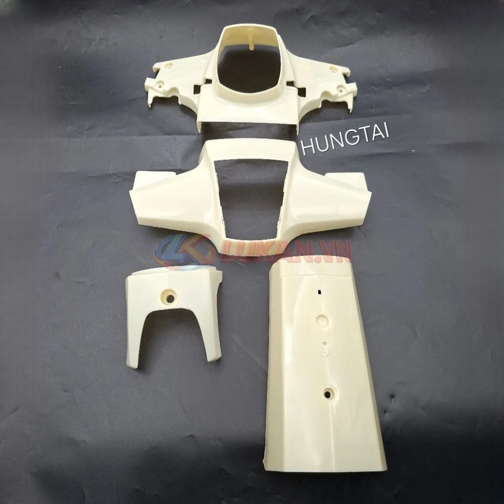 Bộ nhựa dàn áo, vỏ xe CUB 82... chưa sơn cao cấp - Ảnh 4