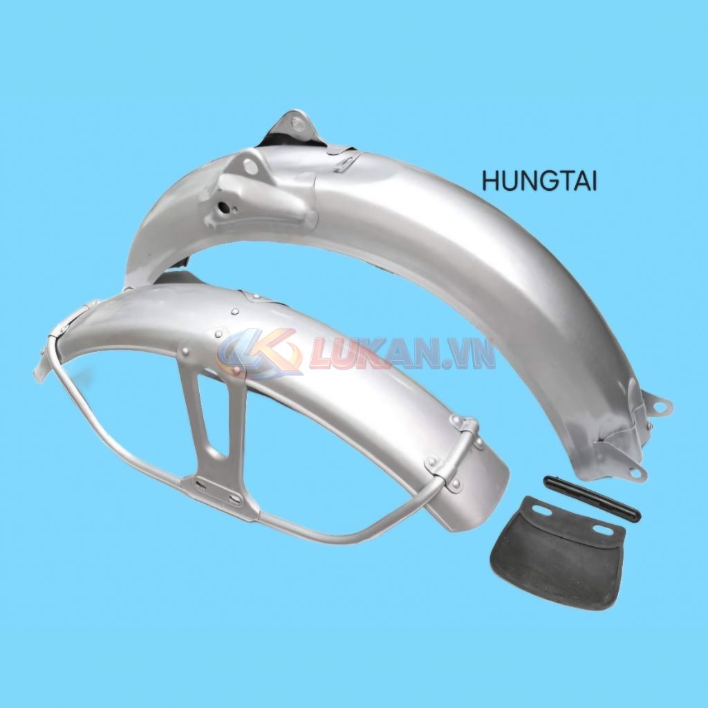 Khung dè chắn bùn trước sau xe CD, CL... Bạc - Ảnh 2
