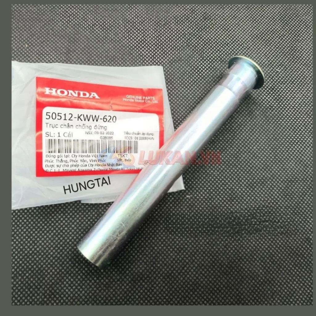Trục cốt chân chống đứng, giữa xe FUTURE MẬP, LED 125... zin 50512-KWW-620 - Ảnh 3