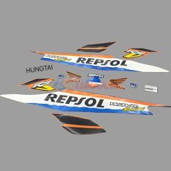 Bộ tem dán xe WAVE REPSOL màu cam xanh