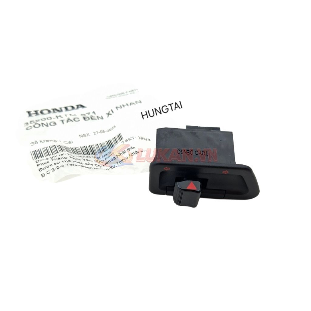 Nút công tắc đèn xi nhan FUTURE 1, NEO, WAVE 125... zin 35200-KTM-971 - Ảnh 3