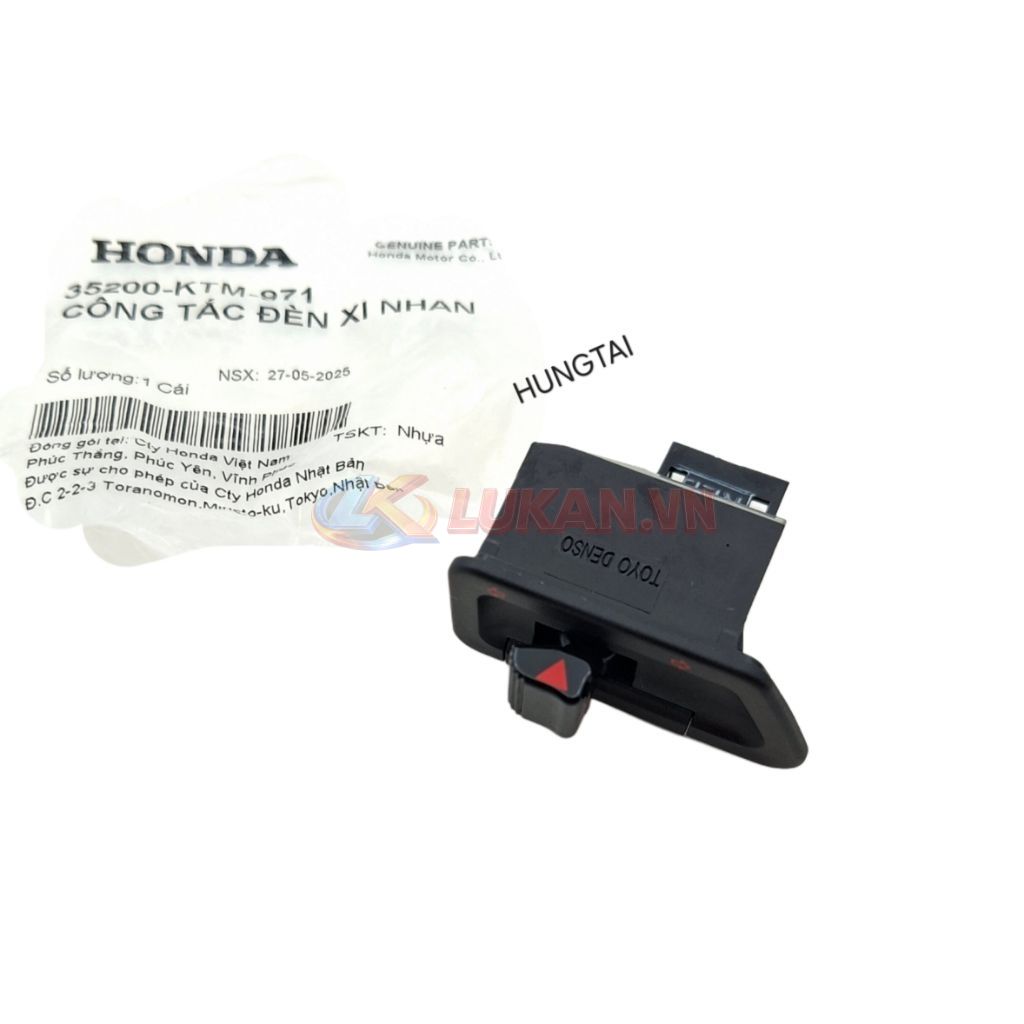 Nút công tắc đèn xi nhan FUTURE 1, NEO, WAVE 125... zin 35200-KTM-971 - Ảnh 5