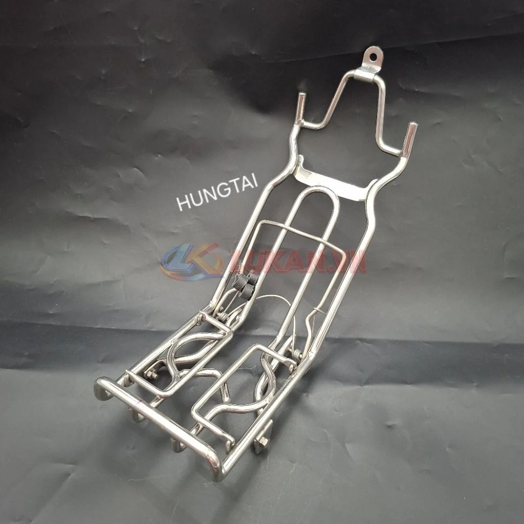 Baga inox treo, kẹp để đồ xe FUTURE 2, WAVE 125... 10 ly