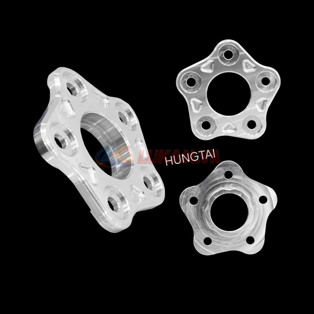 Nắp ép nhôm nồi côn 5 Lò xo CNC xe DREAM, WAVE.... ngắt ly hợp
