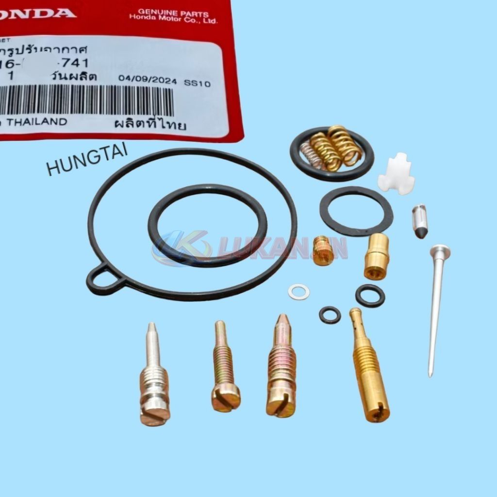 Full bộ kim đót, sin cao su bình xăng con WAVE A, RS, S100, RSX... zin - Ảnh 2