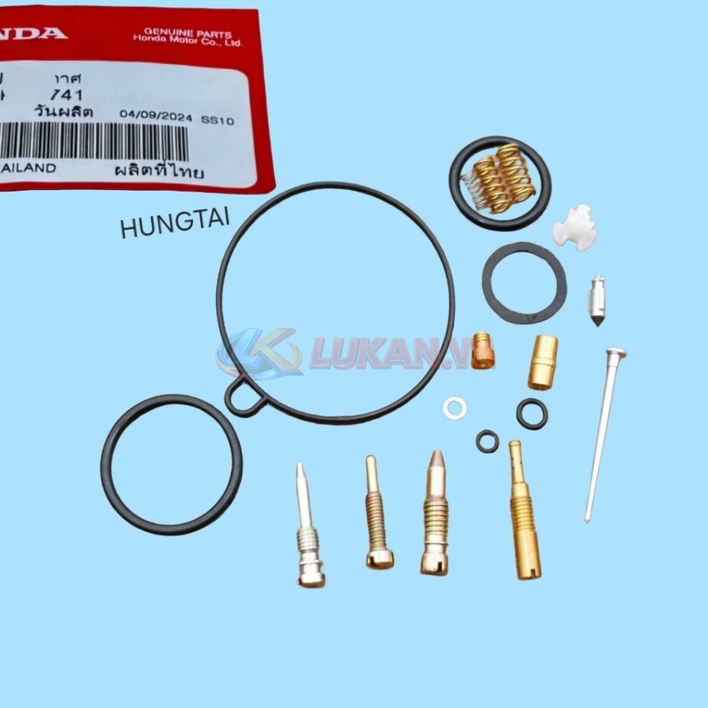 Full bộ kim đót, sin cao su bình xăng con WAVE A, RS, S100, RSX... zin - Ảnh 3