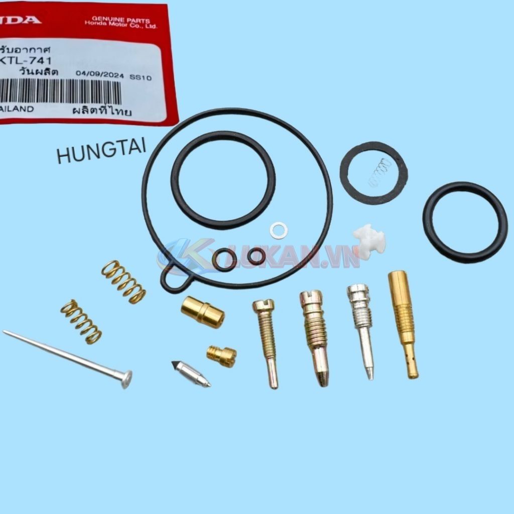 Full bộ kim đót, sin cao su bình xăng con WAVE A, RS, S100, RSX... zin - Ảnh 5