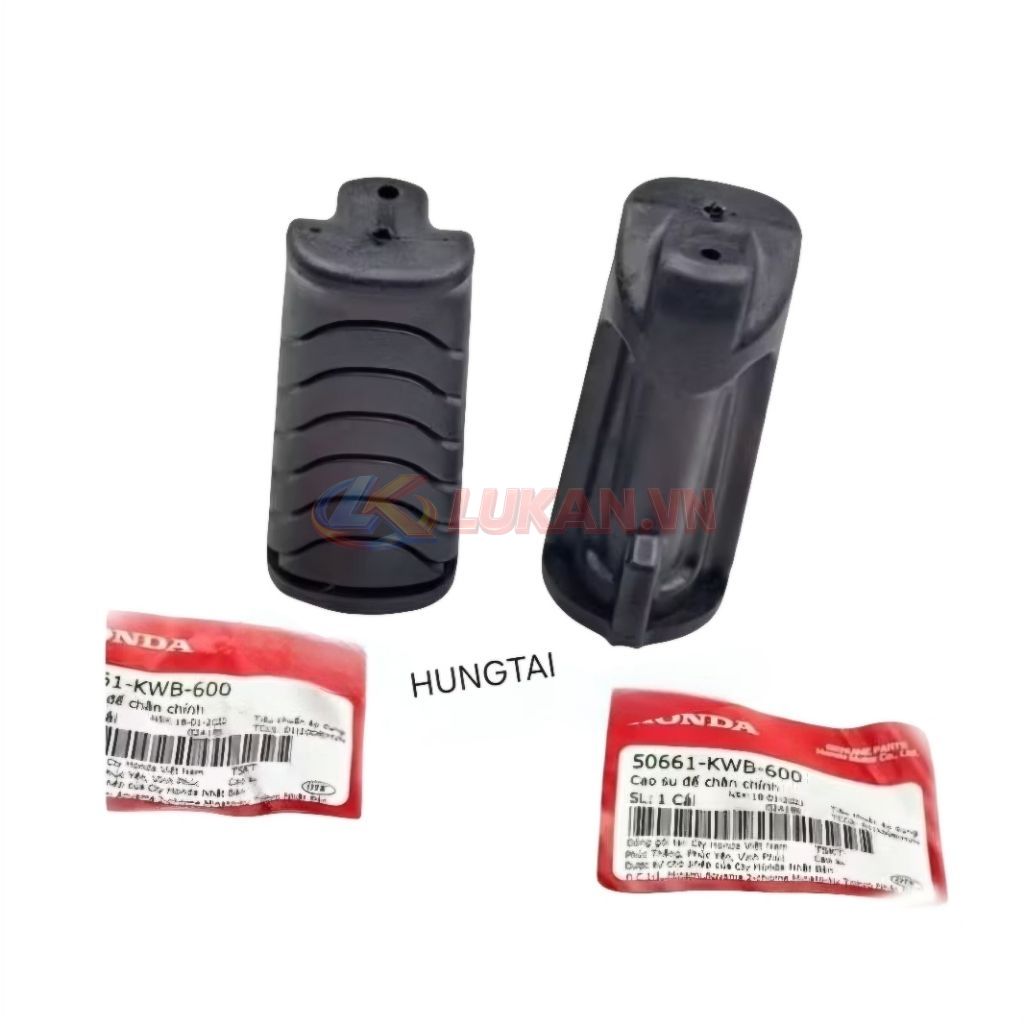 Cặp cao su gác chân giữa FUTURE MẬP, LED, WAVE 125... zin 50661-KWB-600 - Ảnh 4