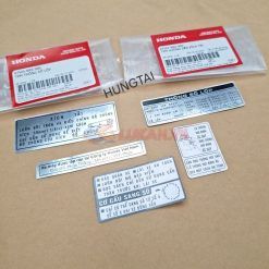 Bộ 5 tem dán thông số xe WAVE ALPHA, ZX đời đầu zin Honda