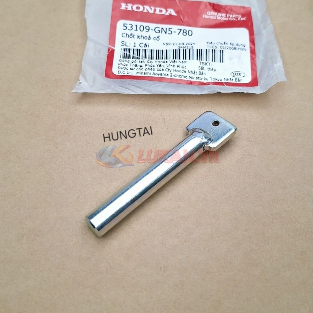 Chốt đẩy khóa cổ xe DREAM zin Honda 53109-GN5-780 - Ảnh 3