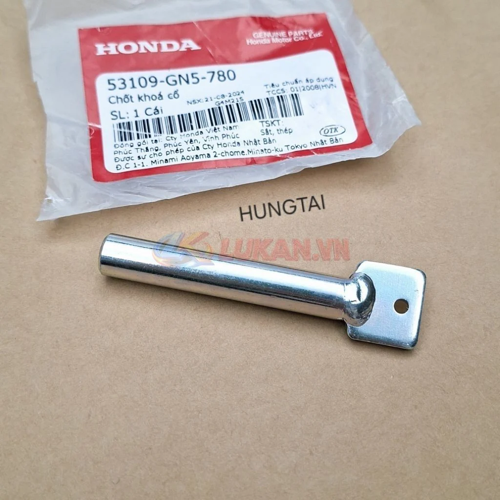 Chốt đẩy khóa cổ xe DREAM zin Honda 53109-GN5-780 - Ảnh 4