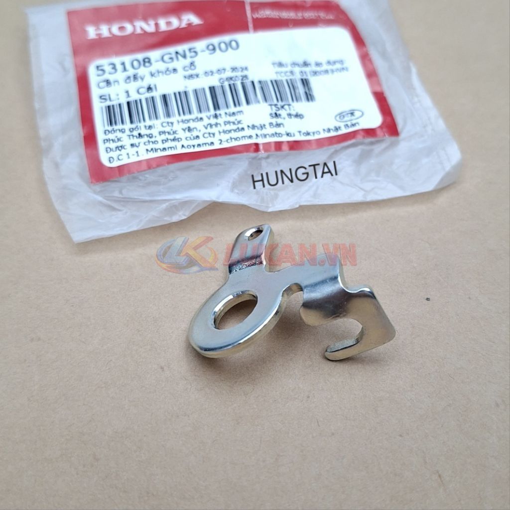 Cần đẩy chốt khóa cổ xe DREAM zin Honda 53108-GN5-900 - Ảnh 4