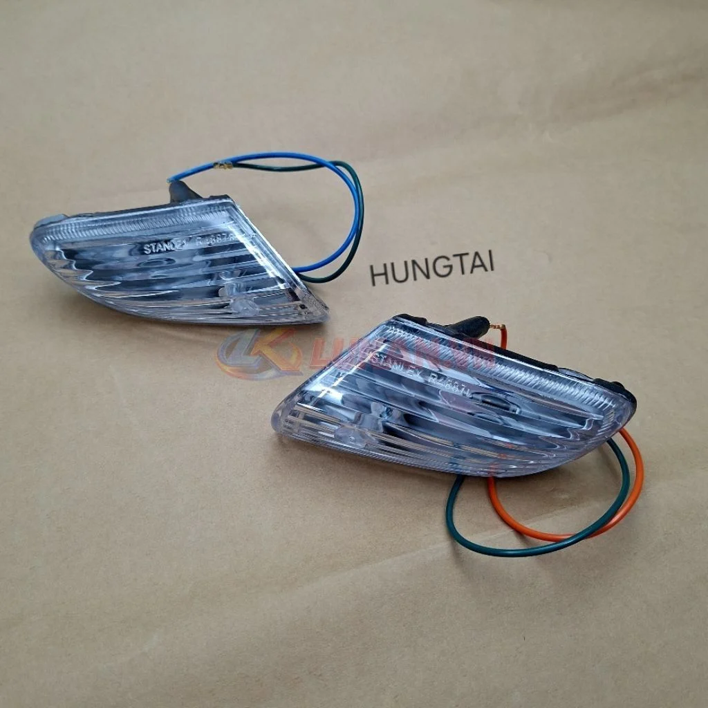 Cặp đèn xi nhan trước xe WAVE Thái trắng trong suốt - Ảnh 3