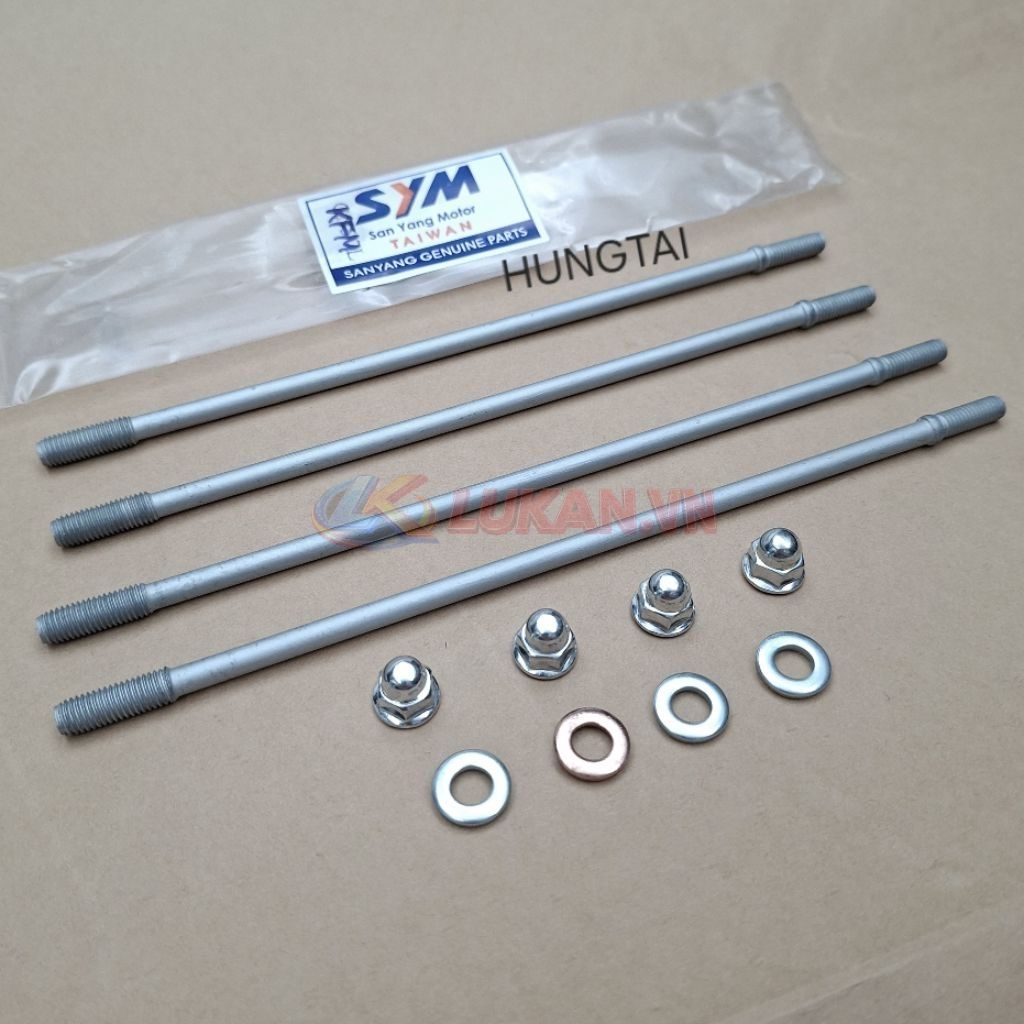 Bộ 4 cây bù rong zin SYM, đủa đầu Super DREAM, WAVE ALPHA 100... lòng dài 72mm
