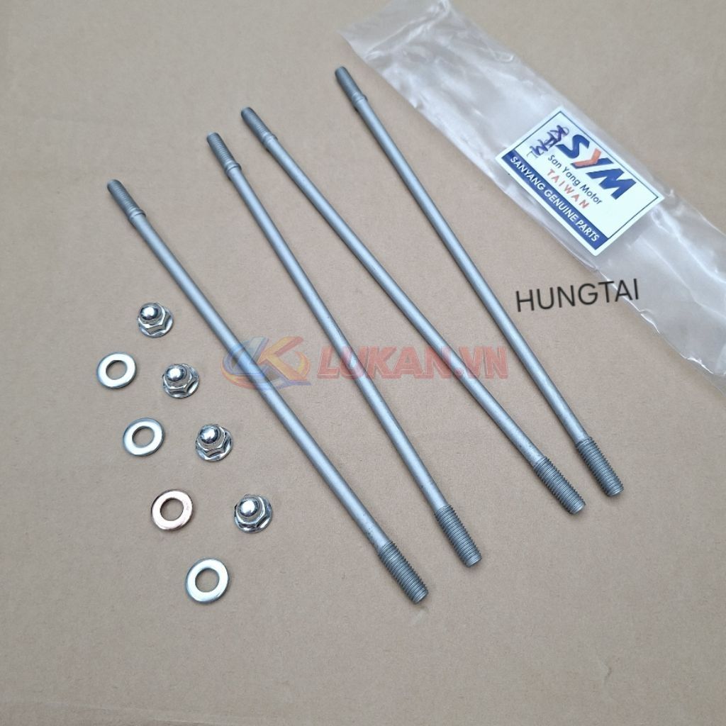Bộ 4 cây bù rong zin SYM, đủa đầu Super DREAM, WAVE ALPHA 100... lòng dài 72mm - Ảnh 5