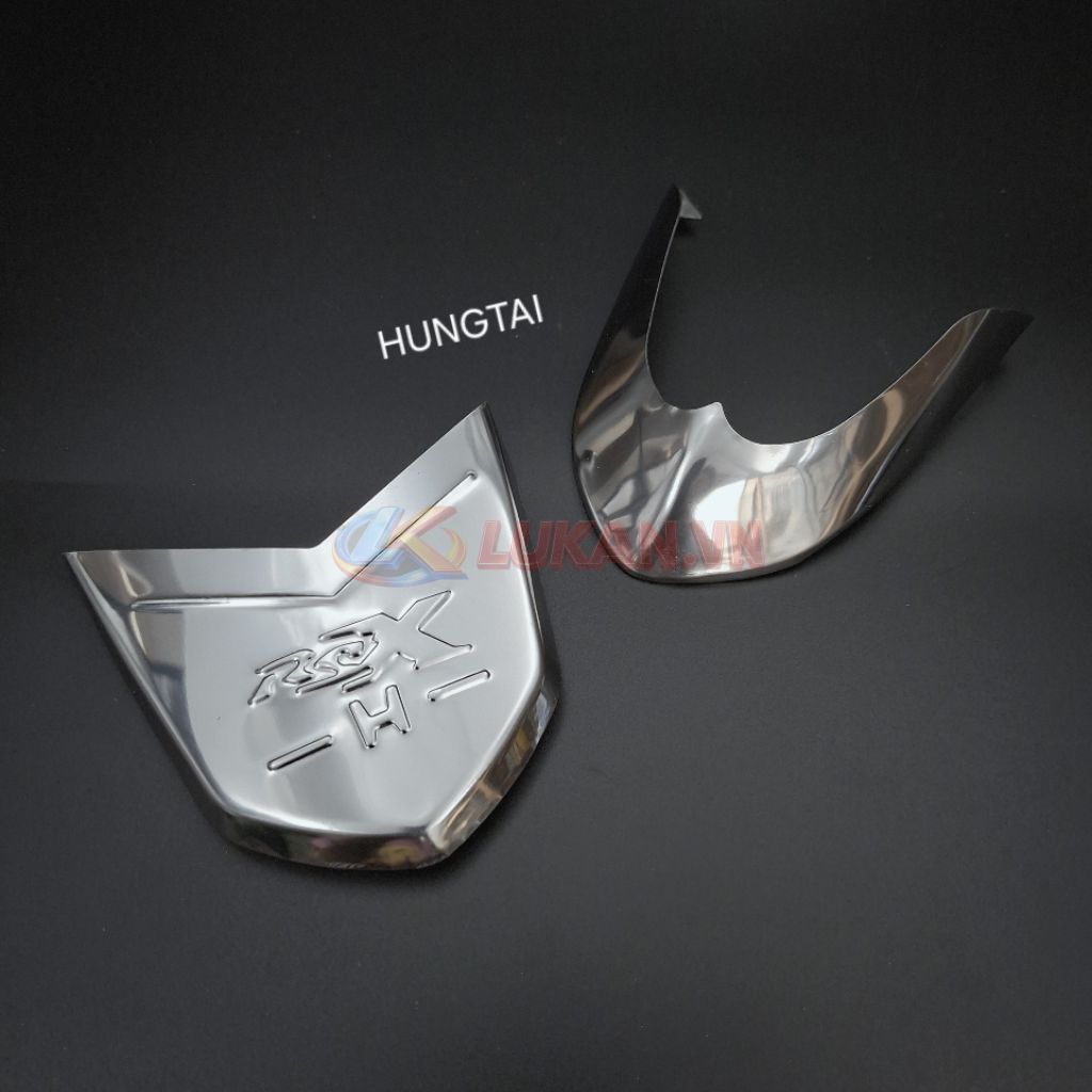 Cặp mũi dè đuôi trắng inox xe WAVE RSX 2014-2018....