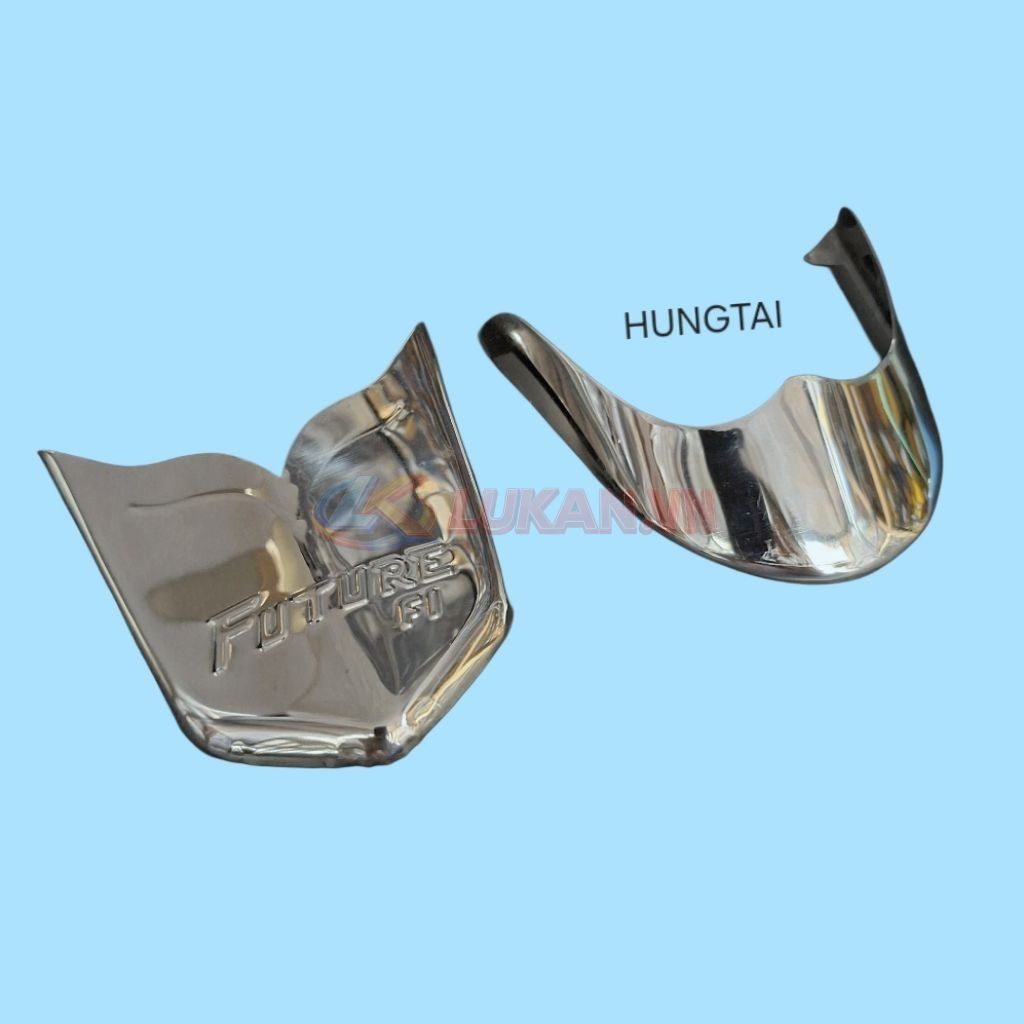 Cặp mũi dè đuôi, chắn bùn trước sau inox xe FUTURE X 125.... zin - Ảnh 2