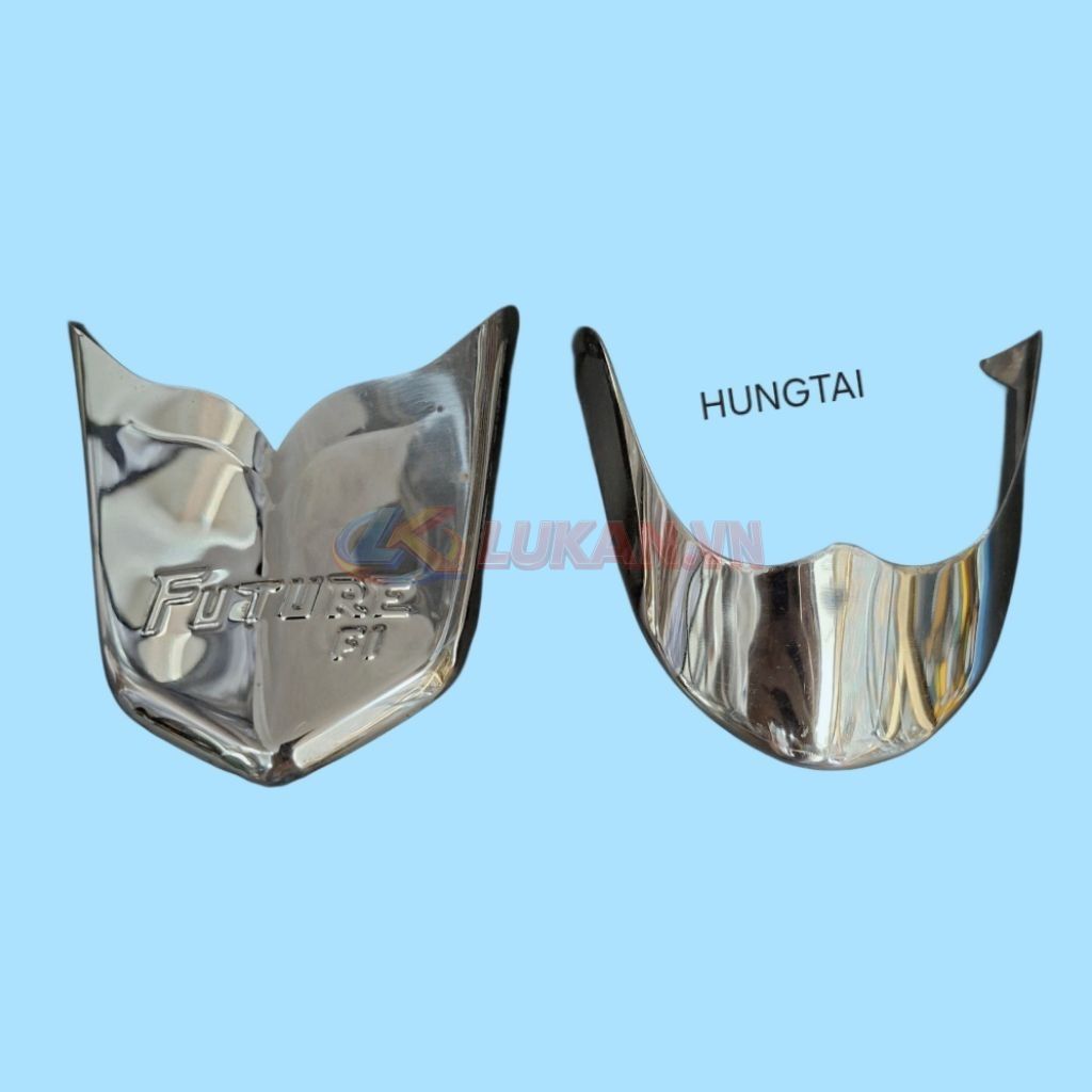 Cặp mũi dè đuôi, chắn bùn trước sau inox xe FUTURE X 125.... zin - Ảnh 4