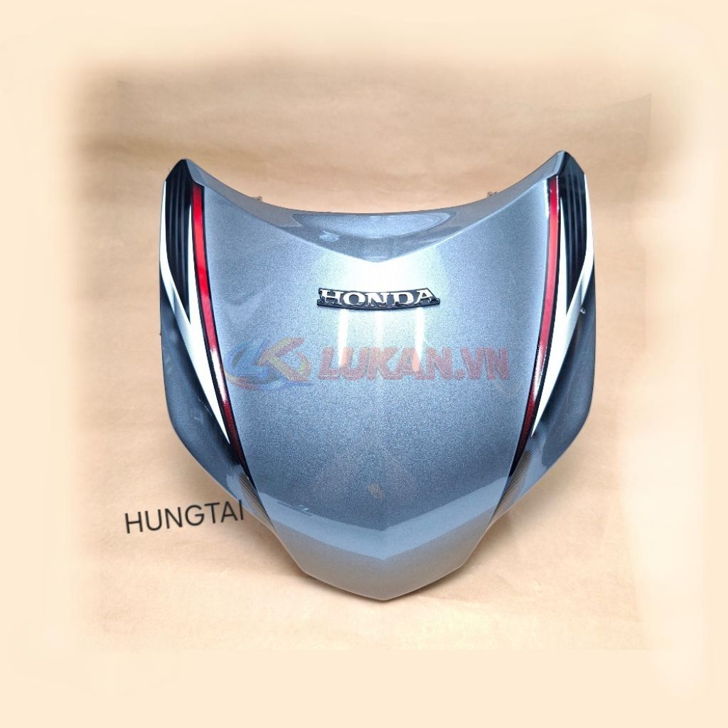 Nhựa mặt nạ trước xe FUTURE MẬP 125 Xám zin Honda - Ảnh 4