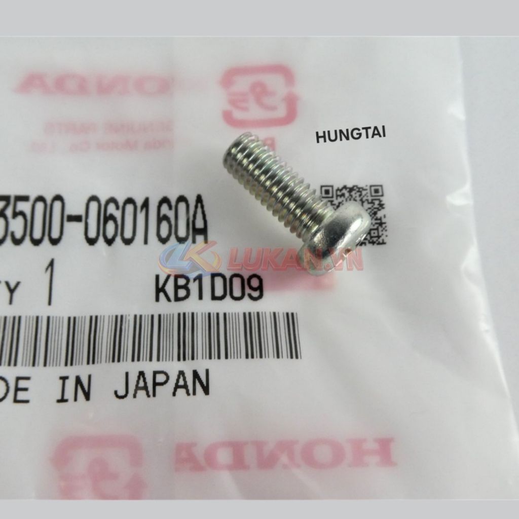 Ốc, bu lông sài nhiều xe Honda 6x16 zin 93500-060-160A - Ảnh 4