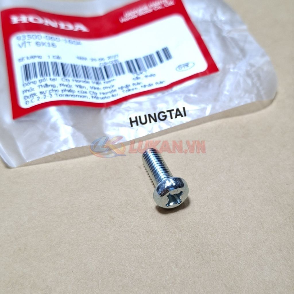 Ốc, bu lông sài nhiều xe Honda 6x16 zin 93500-060-160A
