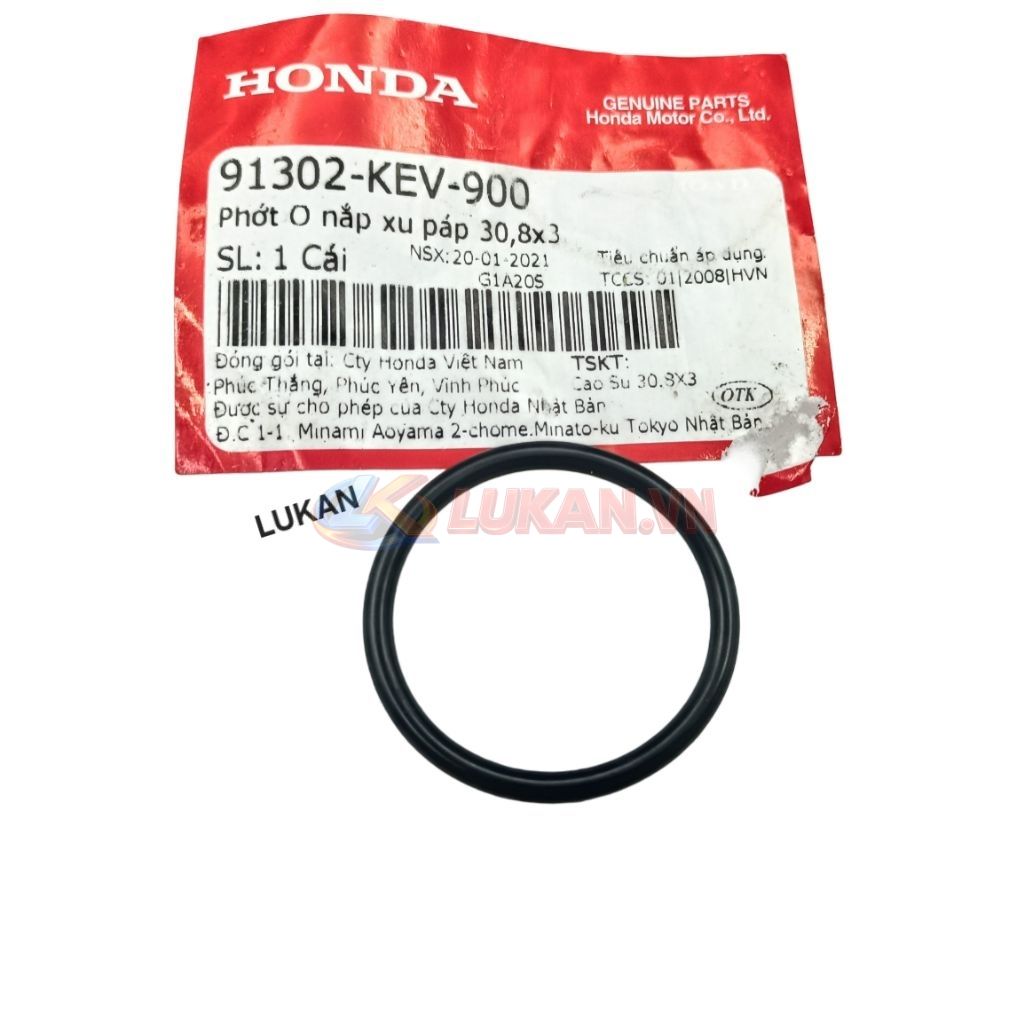 Gioăng, ron sin cao su nắp xupap zin 91302-KEV-900