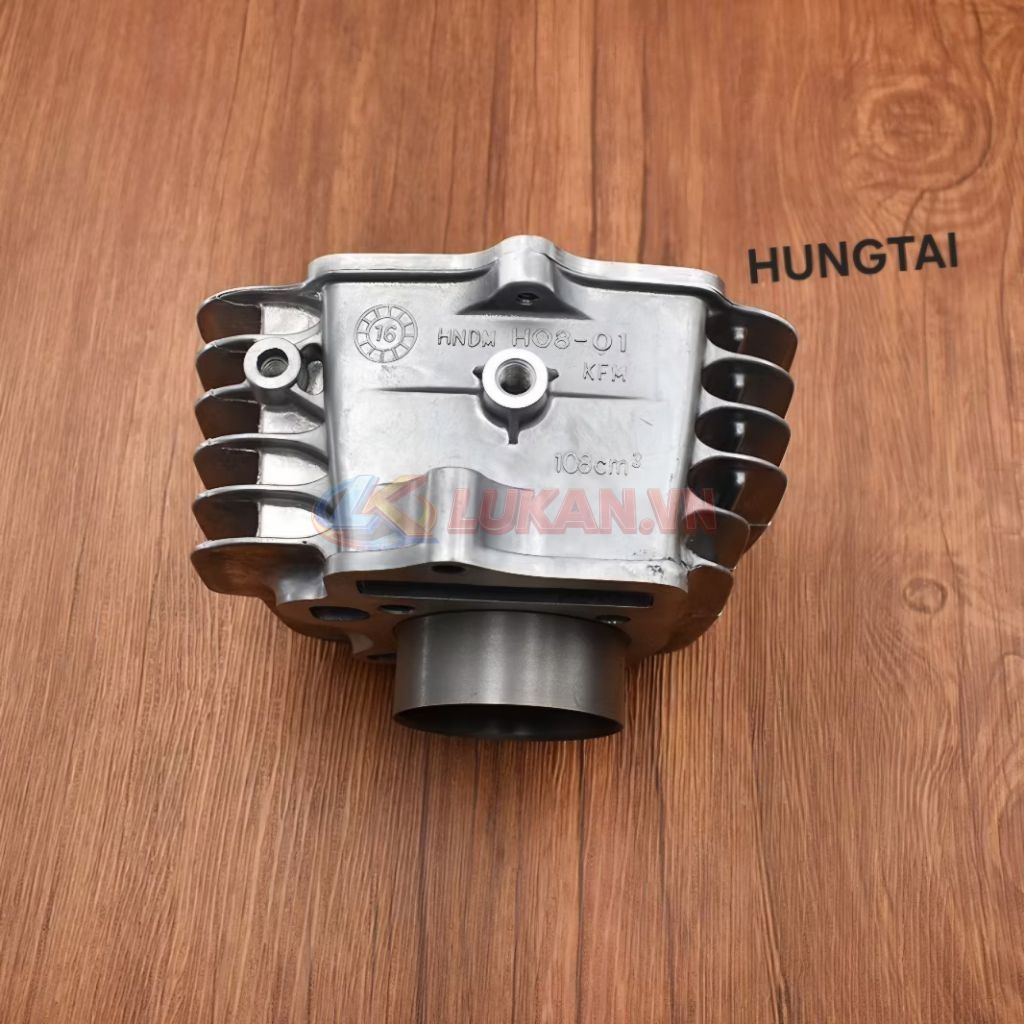Lòng nhôm, hơi xi lanh Super DREAM, WAVE ALPHA... trái 50, 52, 54, 56mm, dài 72mm luôn piston bạc - Ảnh 2
