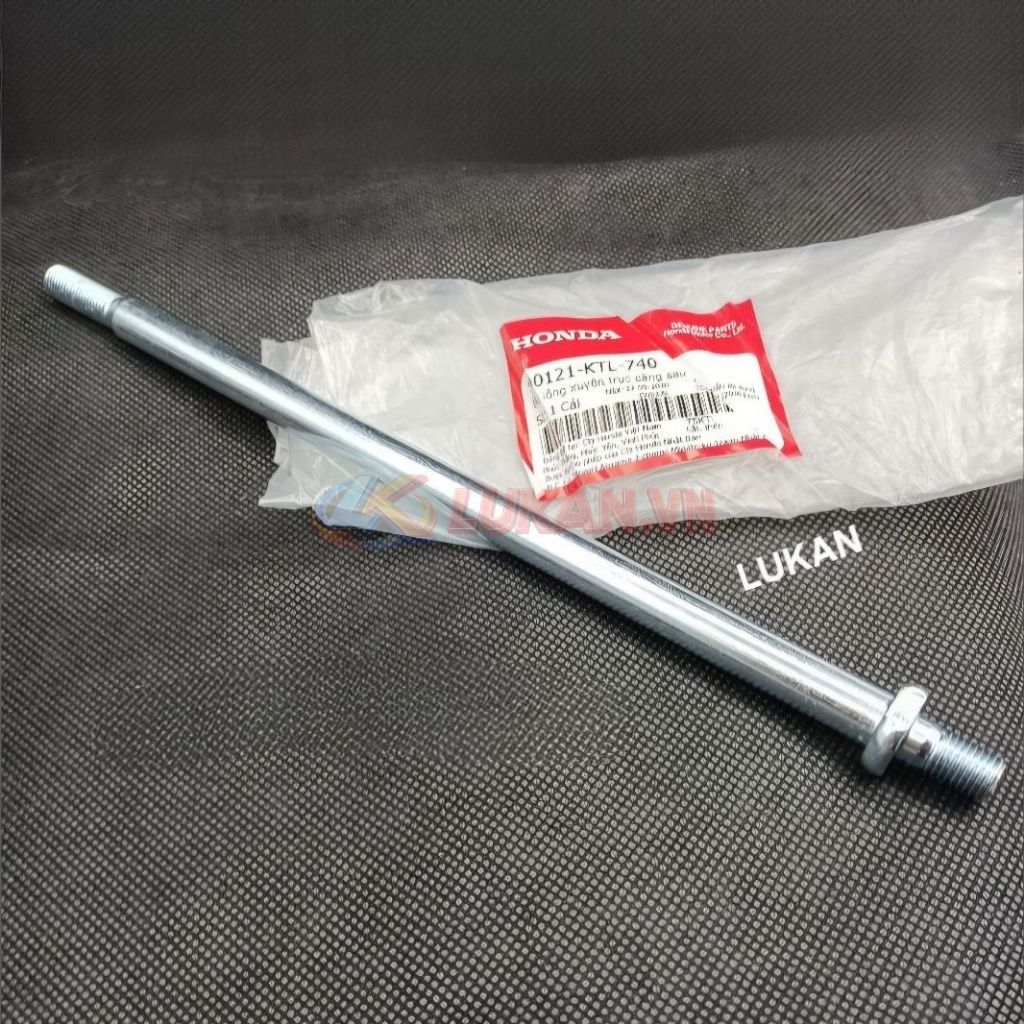 Trục cốt càng gắp, gấp bánh sau FUTURE 2, NEO, X, WAVE 125... zin 90121-KTL-740