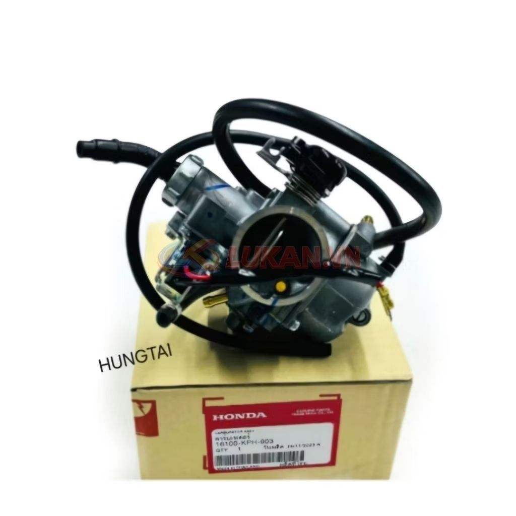 Bình xăng con, chế hòa khí e điện xe FUTURE, WAVE 125... zin Honda Thái 16100-KPH-B21 - Ảnh 5
