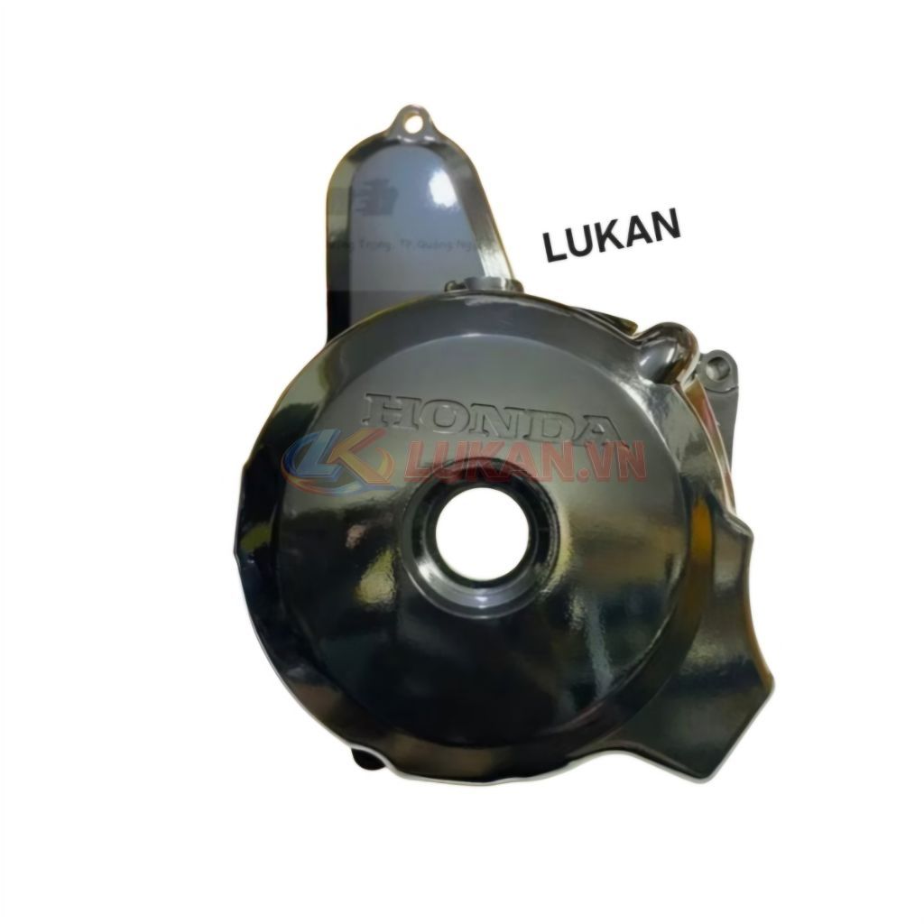 Nắp lốc máy trái, đề lửa điện xe WAVE A, ALPHA 100... Đen zin 11341-KRS-600 - Ảnh 2