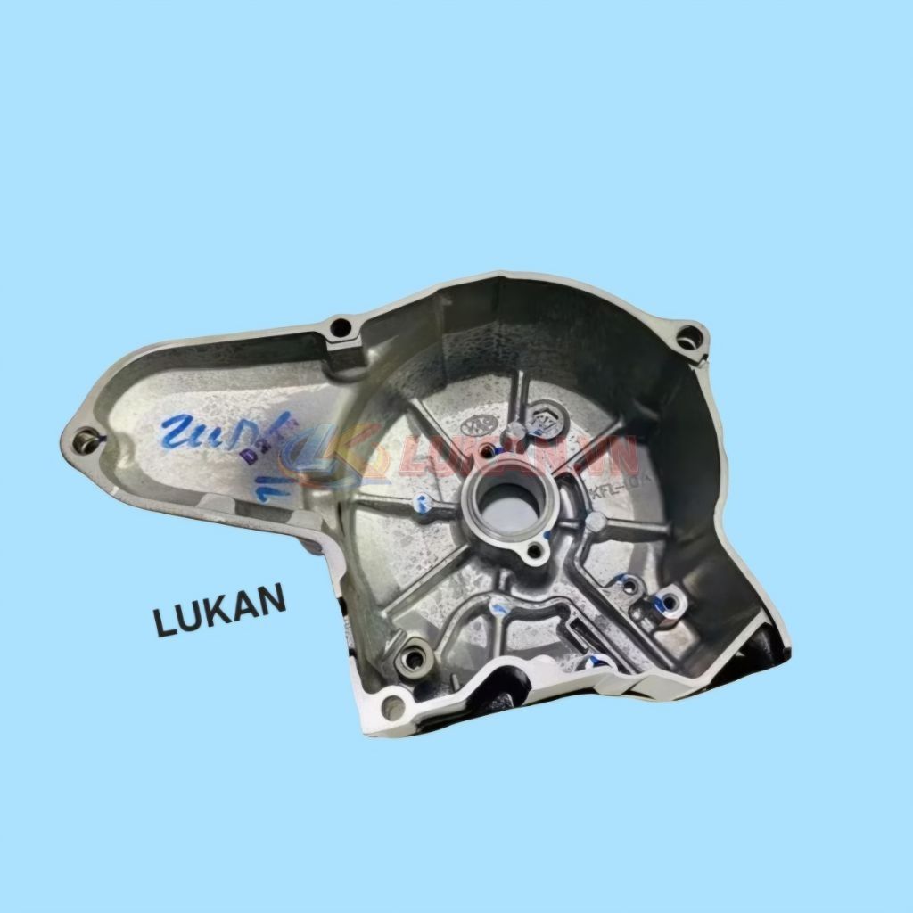 Nắp lốc máy trái, đề lửa điện xe WAVE A, ALPHA 100... Đen zin 11341-KRS-600 - Ảnh 3