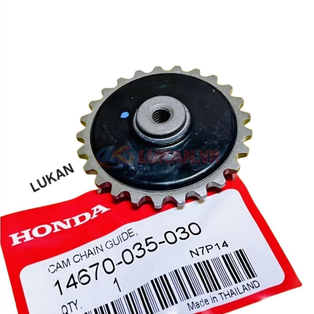 Bánh răng dẫn xích cam, nhông bơm nhớt DREAM, WAVE 100.... zin Thái 14670-035-030