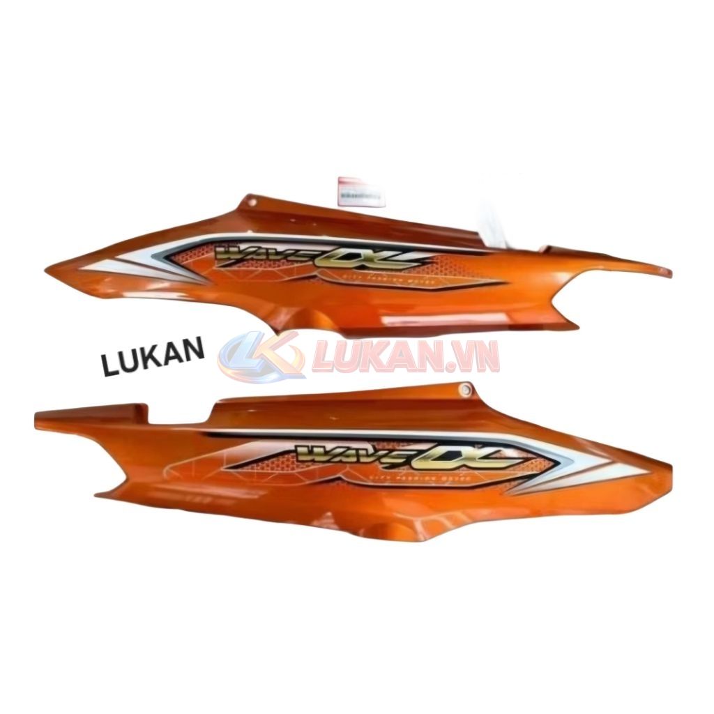Cặp nhựa ốp võ thân sườn xe WAVE A, ALPHA 110... Cam zin Honda