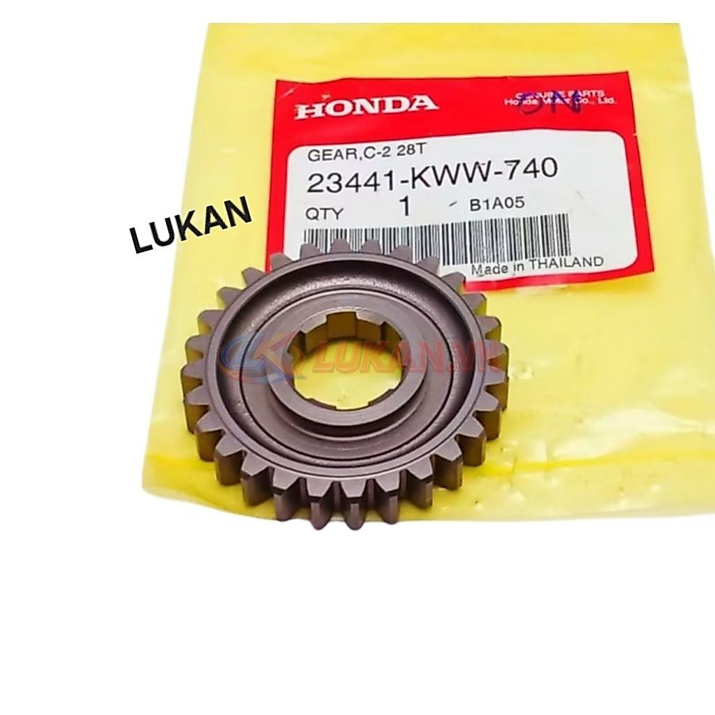 Bánh răng, nhông số 2 cốt tải WAVE S110, RSX, BLADE, A110... 28T zin 23441-KWW-B10, 23441-K03-H10