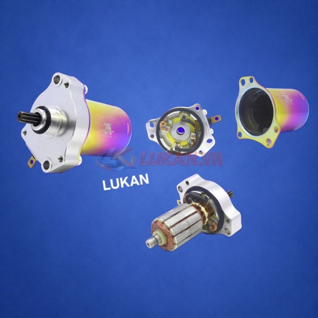 Củ motor đề độ khởi động WAVE S110, RSX, BLADE, A110.... bao mạnh - Ảnh 3