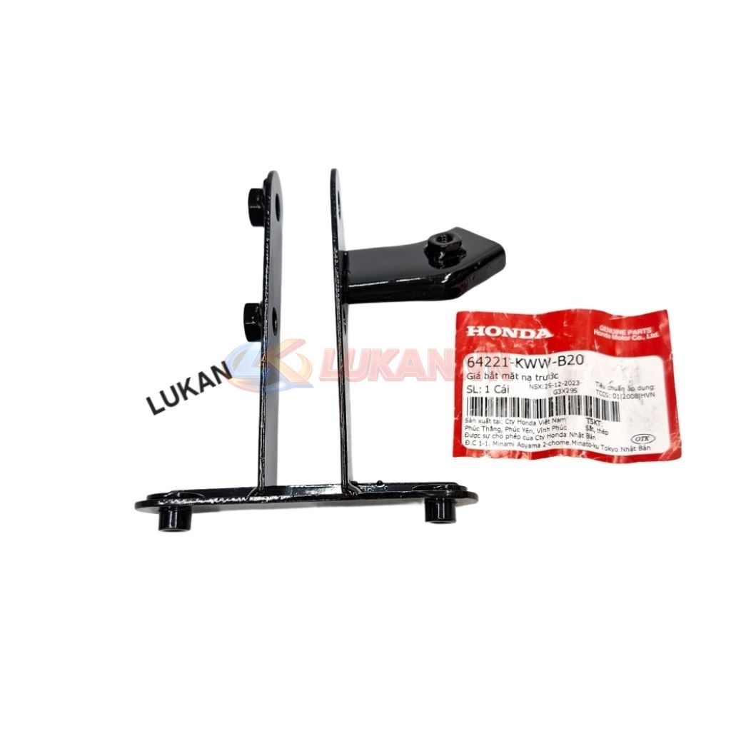 Khung pass bắt nhựa mặt nạ trước xe WAVE S110, RSX.... zin 64221-KWW-B20 - Ảnh 3