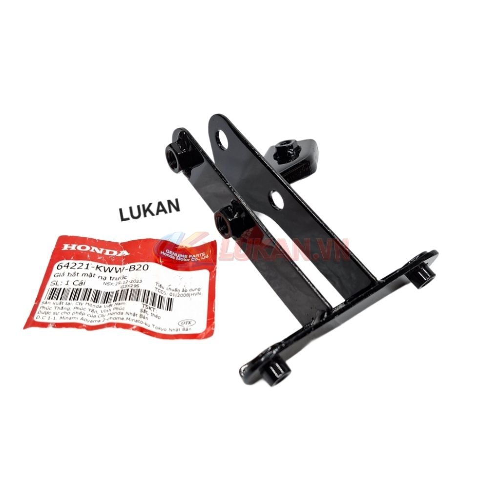 Khung pass bắt nhựa mặt nạ trước xe WAVE S110, RSX.... zin 64221-KWW-B20 - Ảnh 2