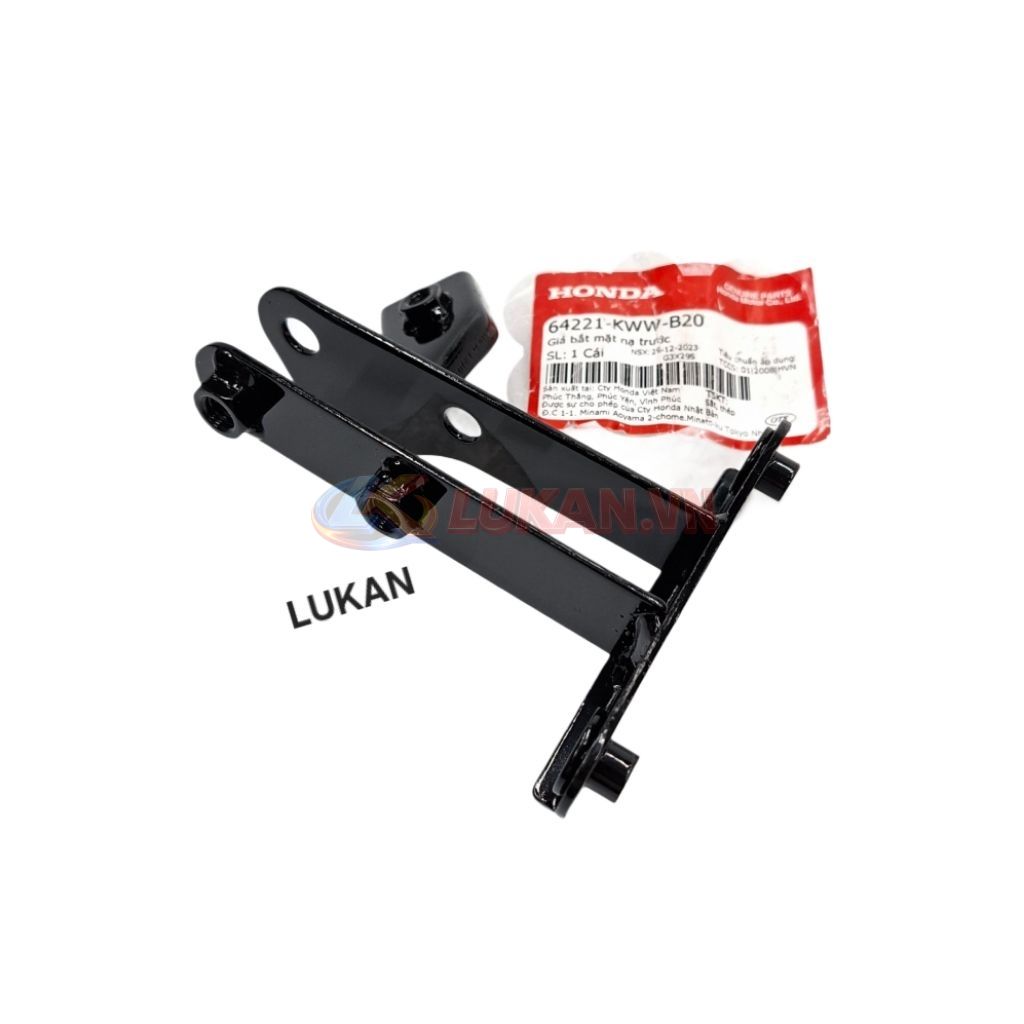 Khung pass bắt nhựa mặt nạ trước xe WAVE S110, RSX.... zin 64221-KWW-B20 - Ảnh 7