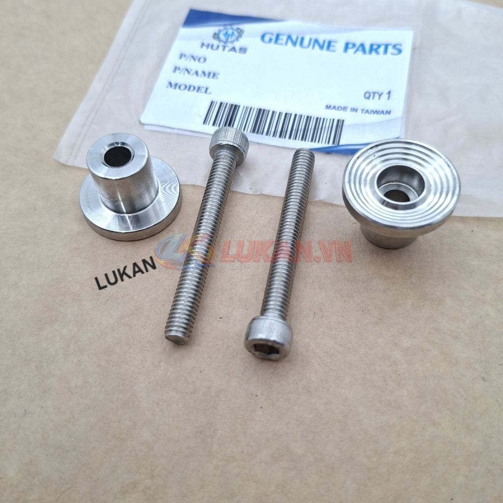Cặp ốc inox, khâu CNC bắt rổ mặt nạ trước xe FUTURE LED, WAVE 125... - Ảnh 3