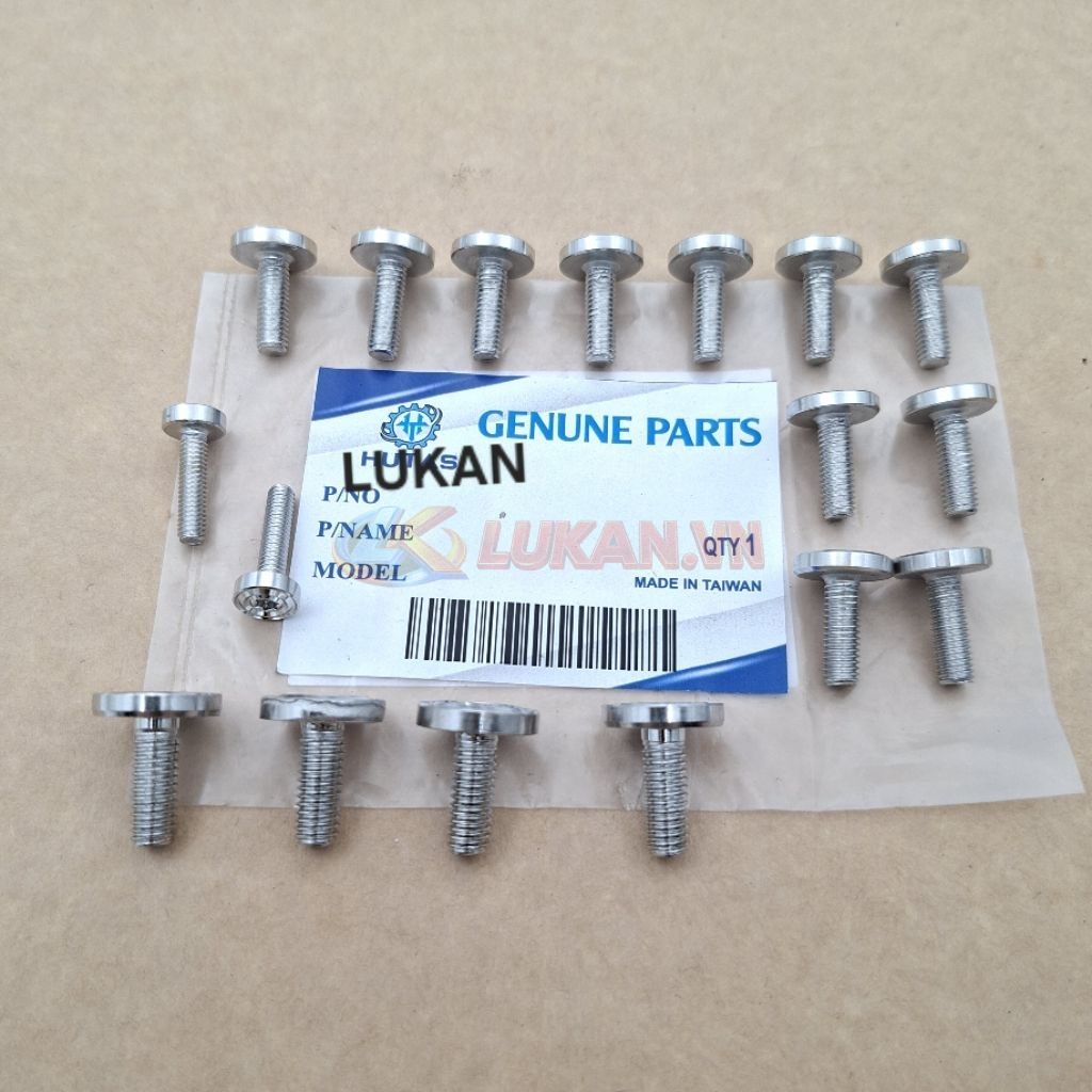 Bộ 17 ốc lục giác bông, vít inox bắt nhựa dàn áo xe WINNER X 150....