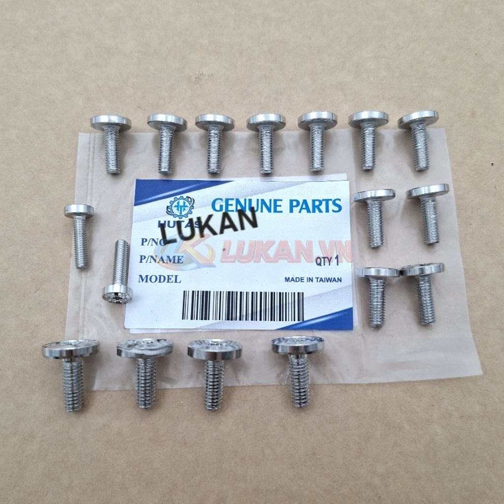 Bộ 17 ốc lục giác bông, vít inox bắt nhựa dàn áo xe WINNER X 150.... - Ảnh 4