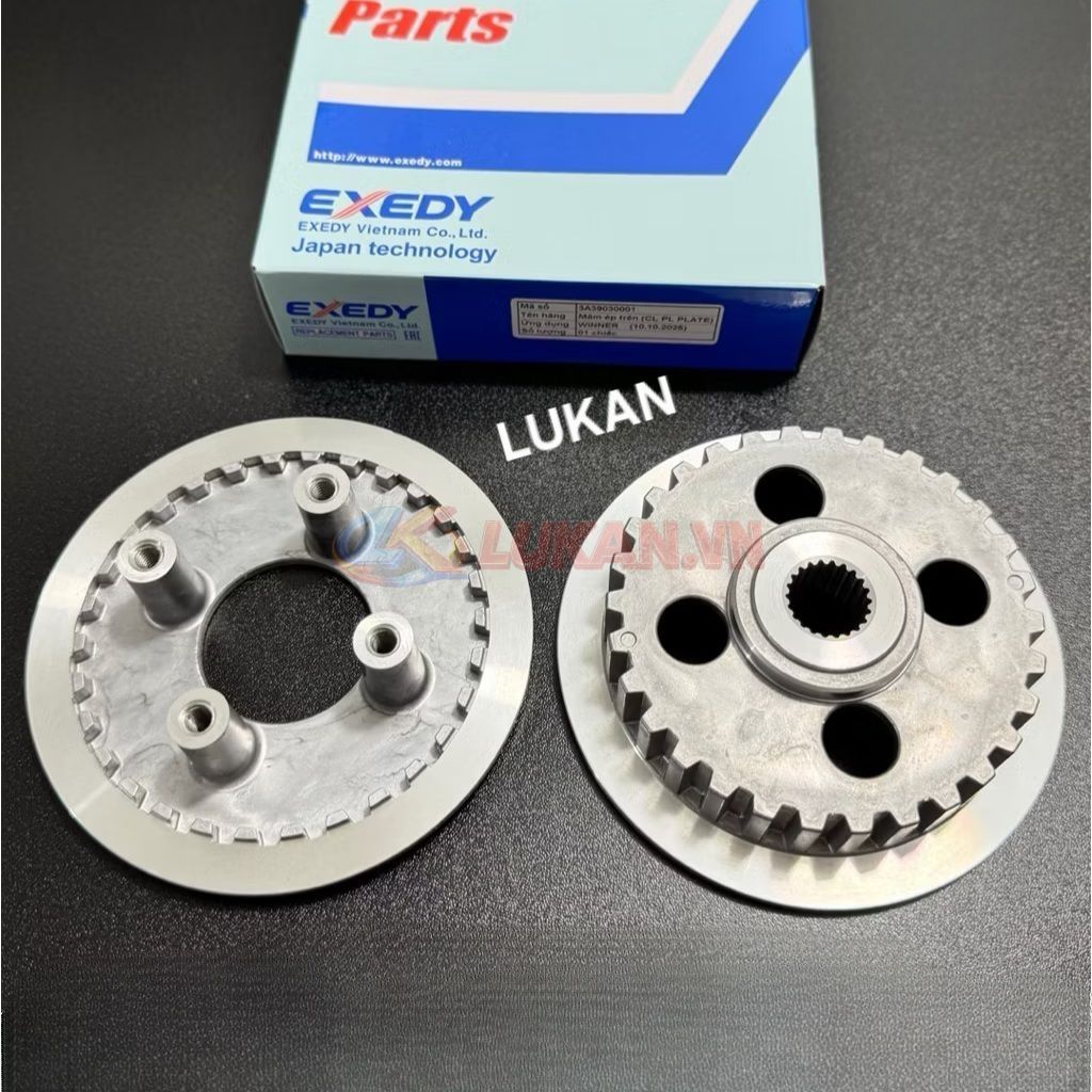 Cặp mặt đế nhôm nồi côn, ly hợp xe WINNER, SONIC 150... EXEDY