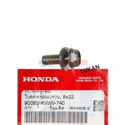 Ốc, bu lông bắt nhông dĩa cam WAVE S110, RSX, BLADE, A110.... 8x20 zin 90082-KWW-780