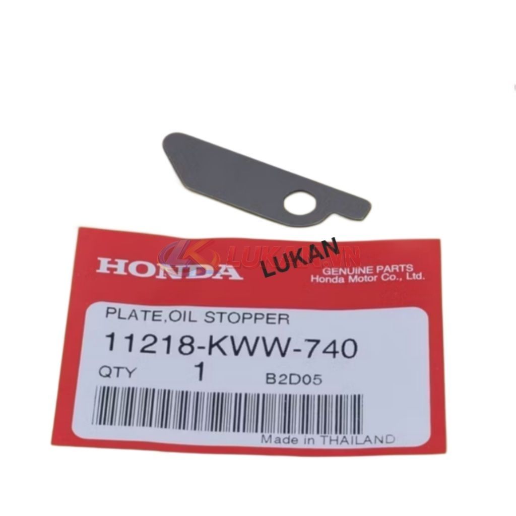 Pass đệm chặn tăng cam, lốc số WAVE S110, RSX, BLADE, A110.... 11218-KWW-780, 11218-KWB-600