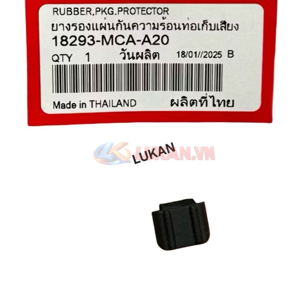 Cao su đệm ốp che pô ống xã xe WAVE, FUTURE, WINNER... zin 18293-MCA-A20 - Ảnh 4