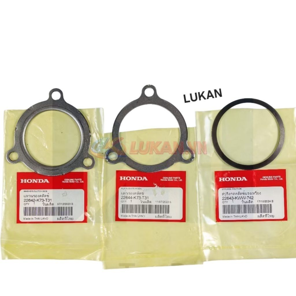 Bộ 3 lá sắt đệm chuông côn, bố ba càng FUTURE MẬP, LED, WAVE 125... zin