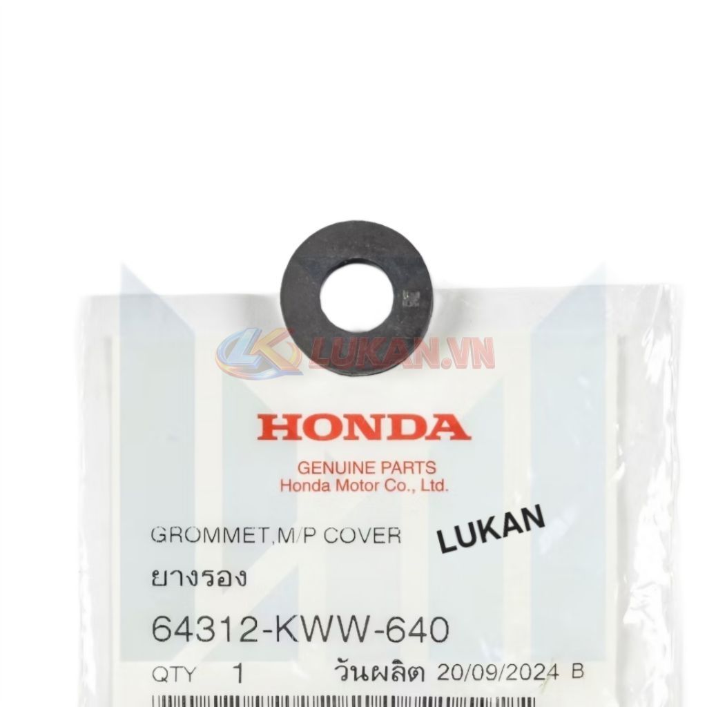 Cao su đệm bửng yếm dưới WAVE S110, RSX, BLADE, A110, FUTURE 125.... zin 64312-KWW-640