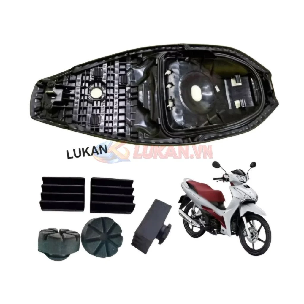 Bộ 5 cao su đệm nhựa đế yên ngồi xe FUTURE MẬP, LED 125.... - Ảnh 4